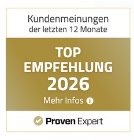 ProvenExpert Top Empfehlung 2026